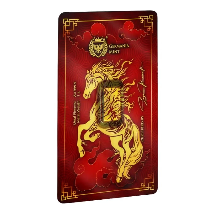 Germania Lunar Horse Gold 1 gram Bar