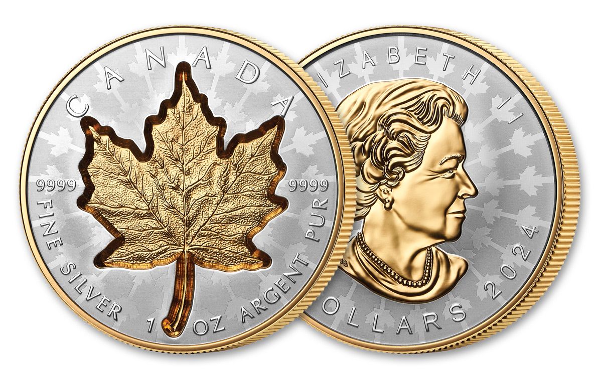 Canada Maple Leaf Super Incuse Silver 1 oz (ounce) coin Reverse Proof