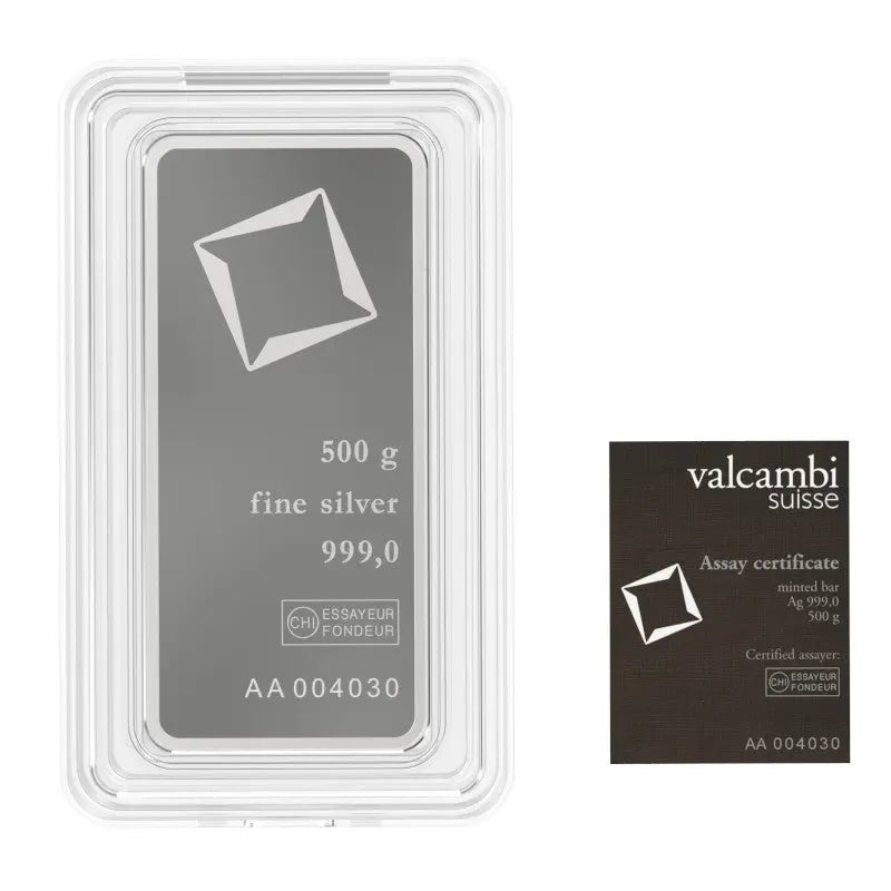 Valcambi Silver 500 gram Valcambi Suisse