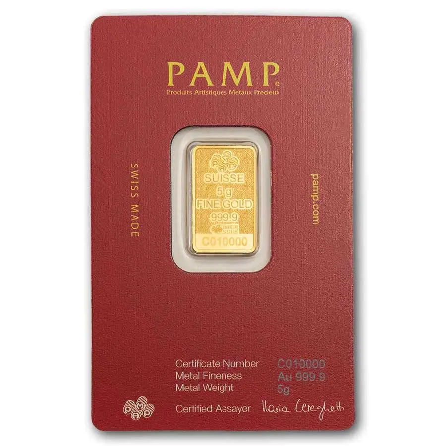 PAMP Suisse Arabian Camel Gold 5 gram Bar PAMP Suisse