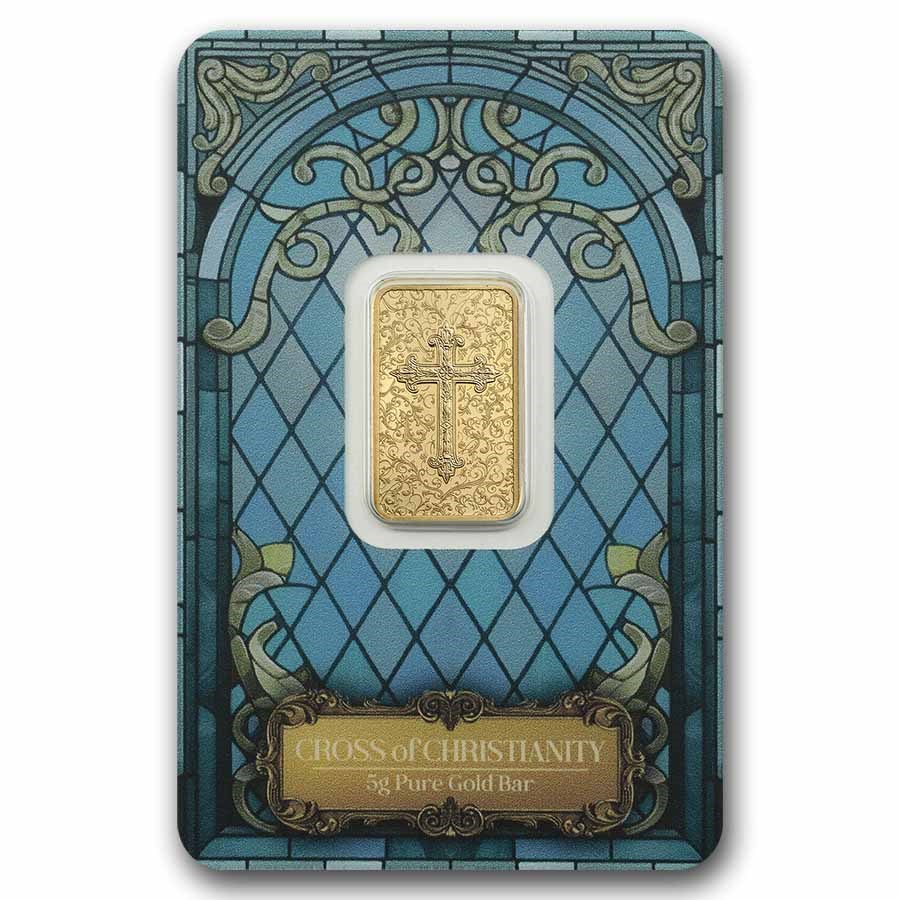 PAMP Suisse Cross of Christianity Gold 5 gram Bar PAMP Suisse