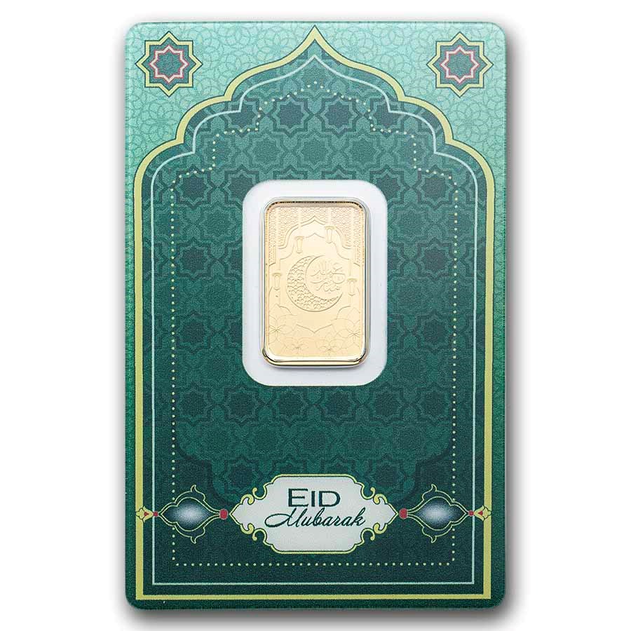 PAMP Suisse Eid Mubarak Gold 5 gram Bar PAMP Suisse