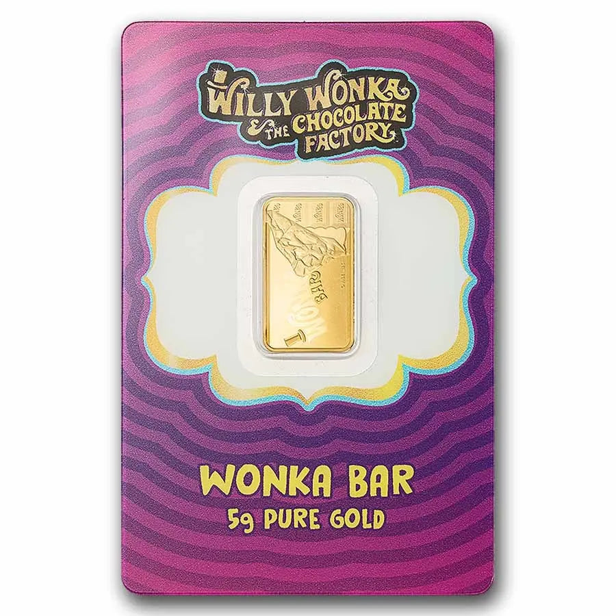 PAMP Suisse Willy Wonka Gold 5 gram Bar PAMP Suisse