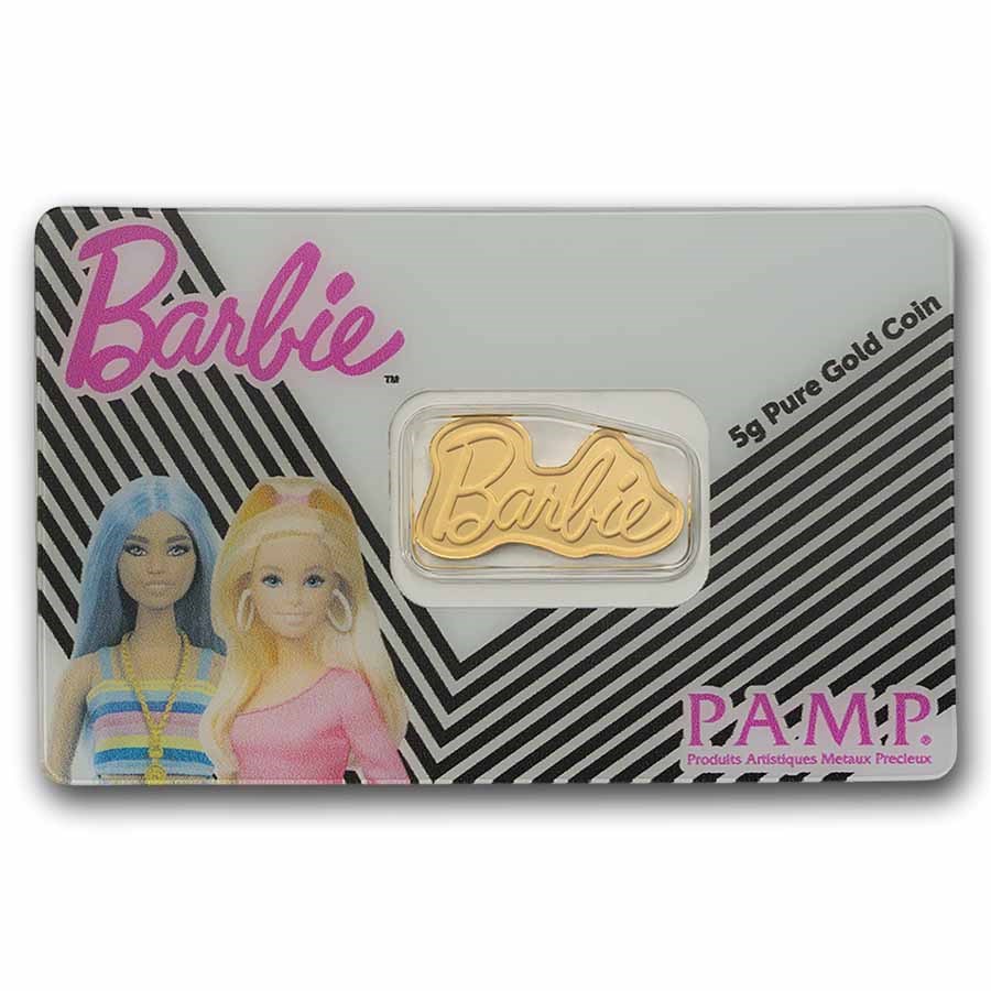 PAMP Suisse Barbie Gold 5 gram Bar PAMP Suisse