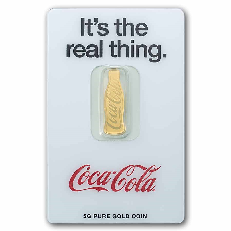 PAMP Suisse Coca Cola 140 Years Anniversary Gold 5 gram Coin
