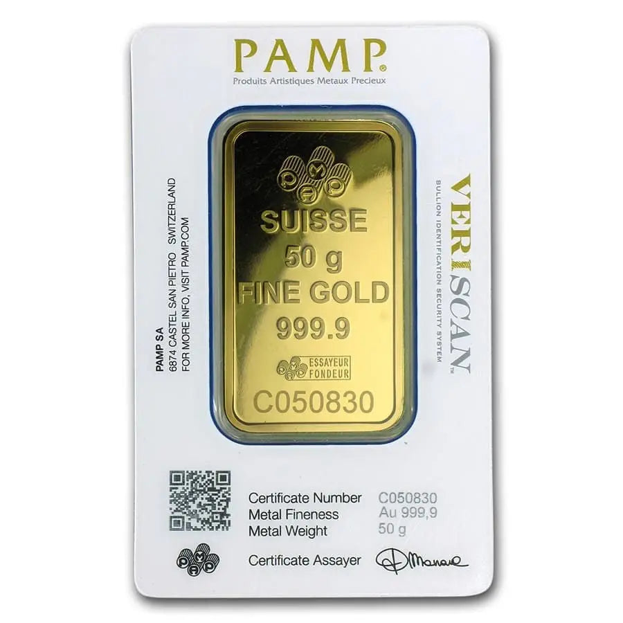 PAMP Suisse Gold 50 gram PAMP Suisse