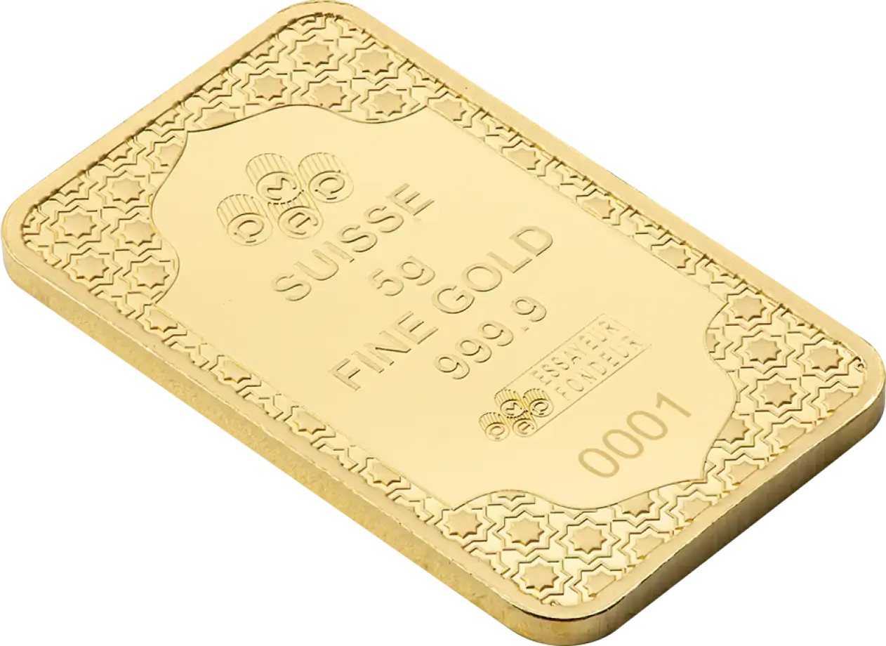 PAMP Suisse Eid Mubarak Gold 5 gram Bar PAMP Suisse