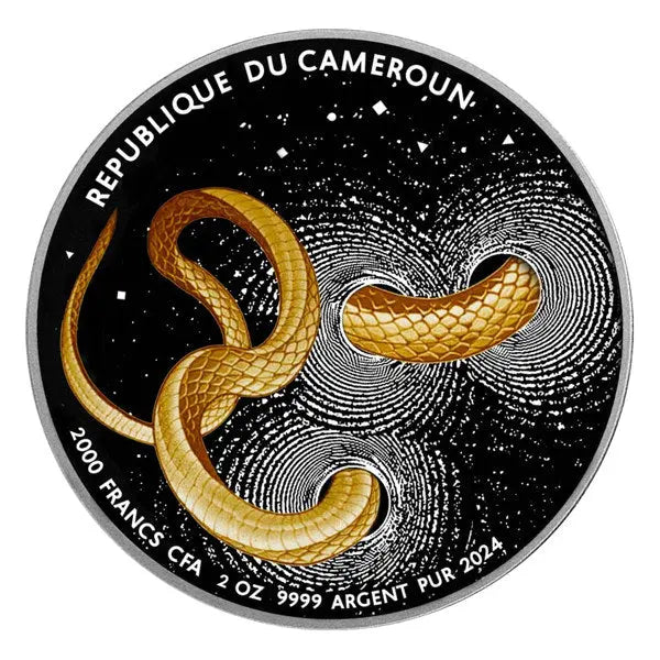 Cameron Snake Silver 2 oz (ounce) coin Le Grand Mint