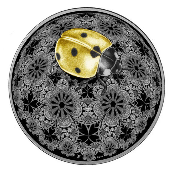 Liberia Lady Bug Silver 2 oz (ounce) coin