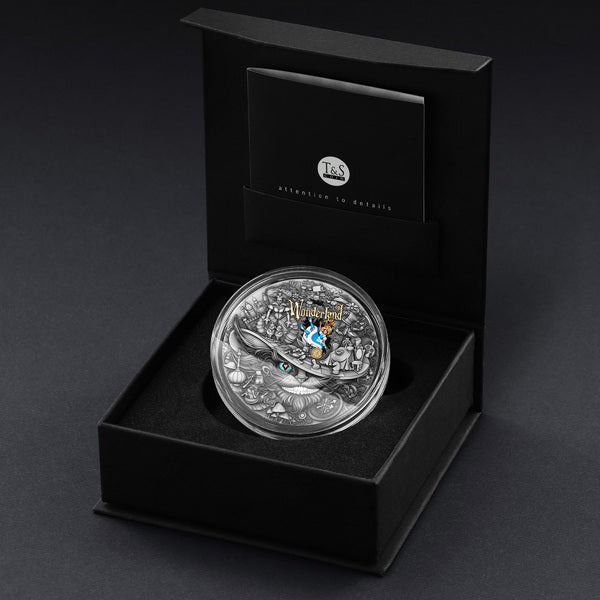Alice in Wonderland Silver 2 oz (ounce) coin