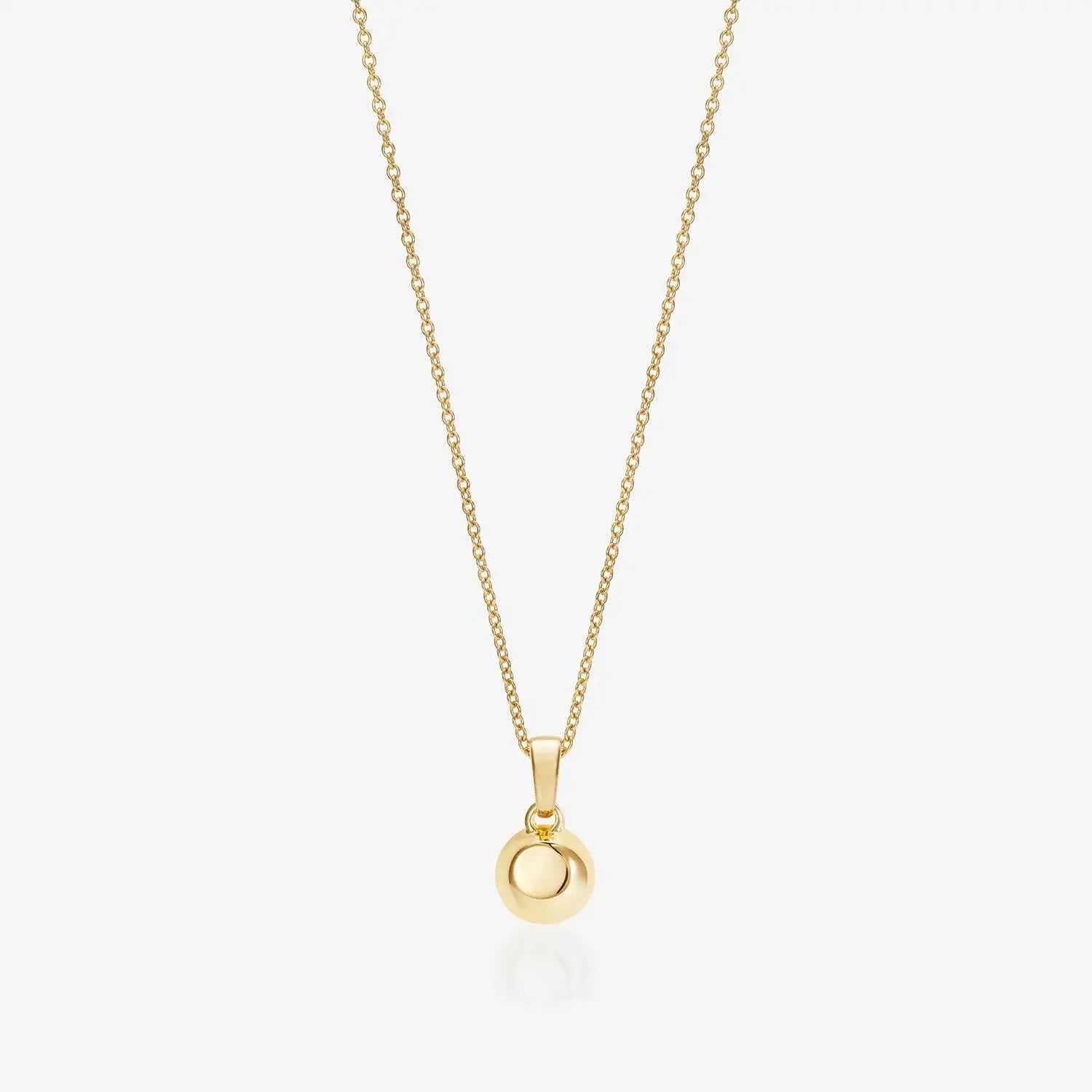 886 Button Pendant With Chain in 18ct White Gold 886 The Royal Mint