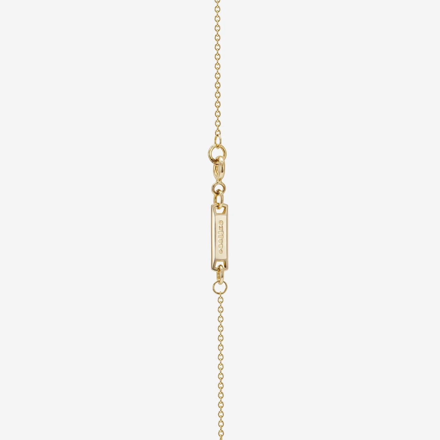 886 Button Pendant With Chain in 18ct White Gold