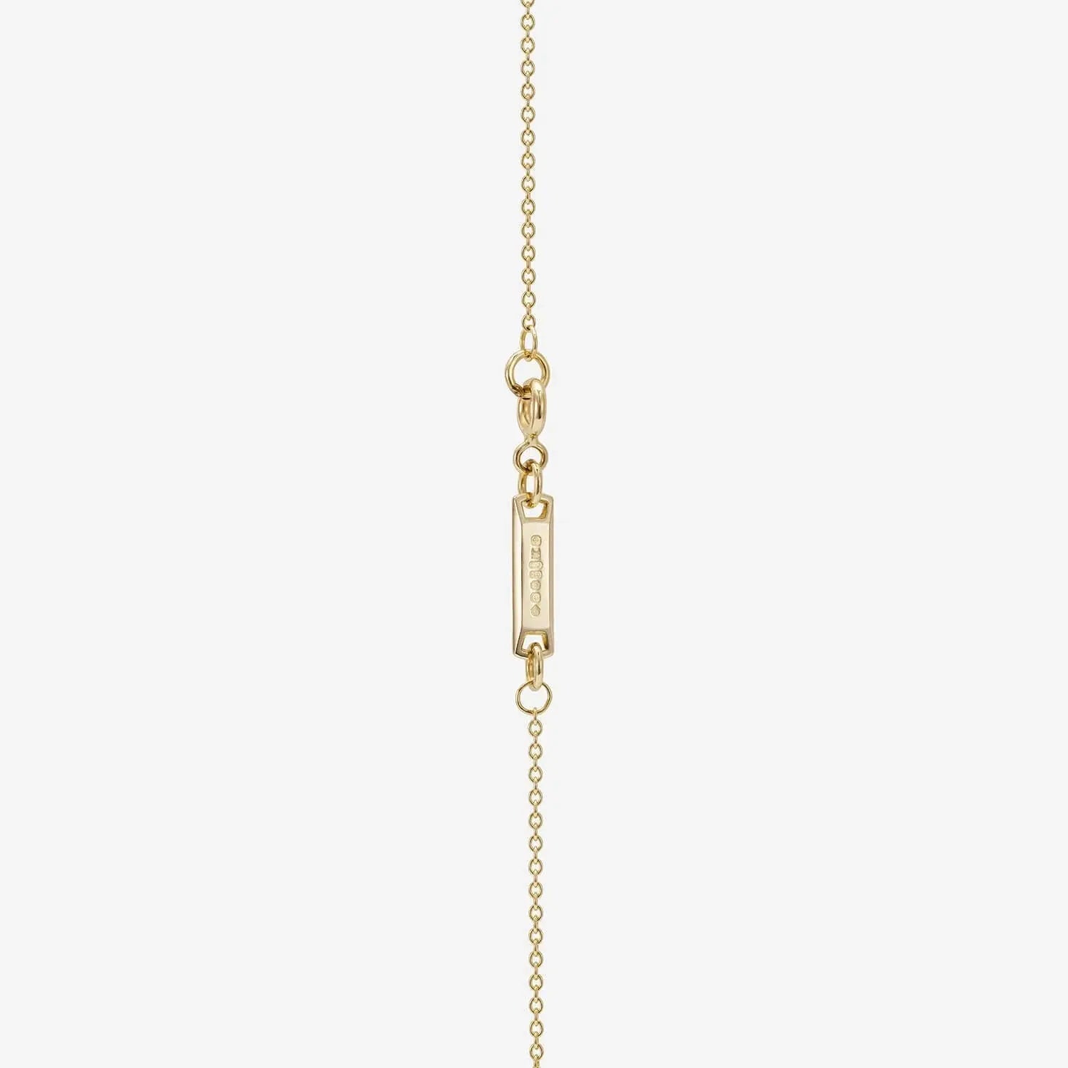 886 Button Pendant With Chain in 18ct White Gold 886 The Royal Mint