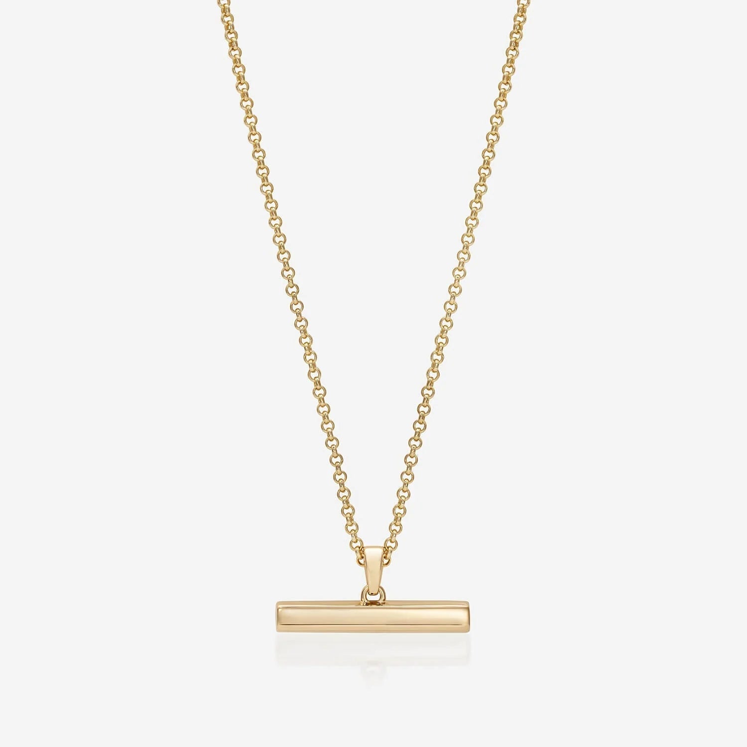 886 T-Bar With Chain in 18ct Yellow Gold