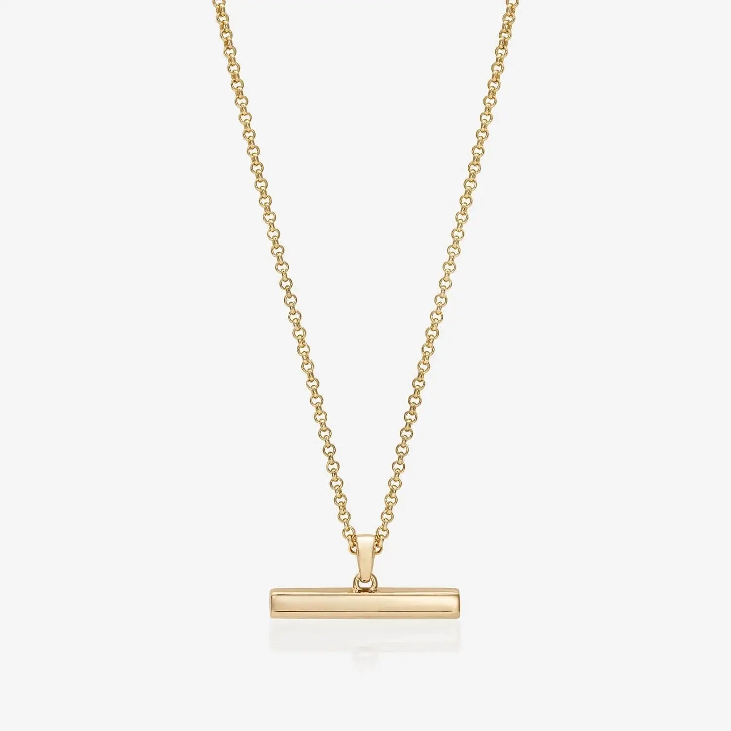 886 T-Bar With Chain in 18ct Yellow Gold 886 The Royal Mint