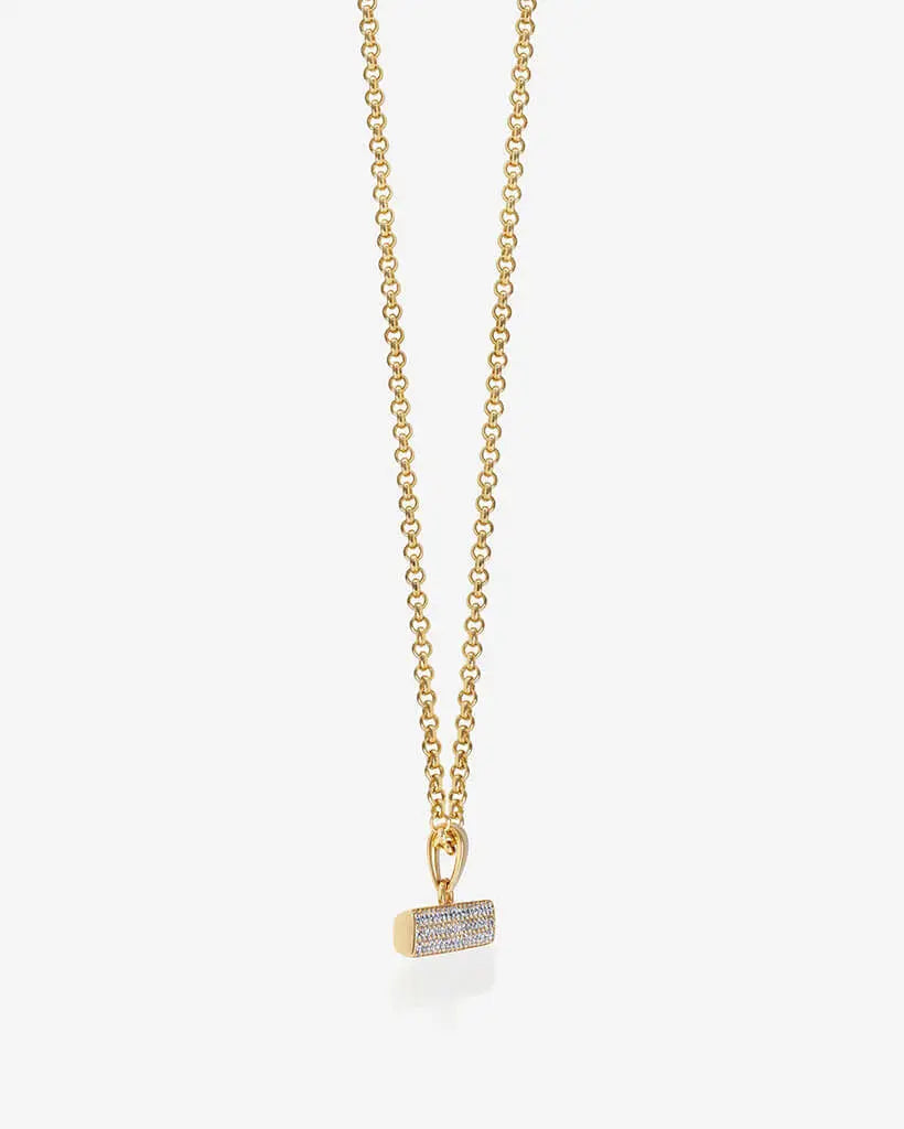 886 T-Bar With Chain in 18ct Yellow Gold 886 The Royal Mint