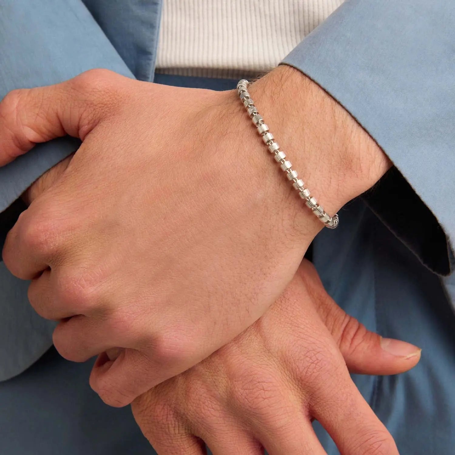 886 Tutamen Stack Bracelet in Sterling Silver 886 The Royal Mint