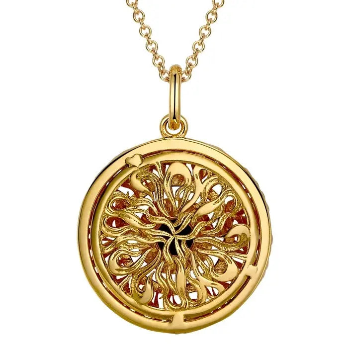 Canada Dancing Ammolite: Elements of Nature Fire Pendant Silver 3.5 gram Pendant Gold-Gilded The Royal Canadian Mint