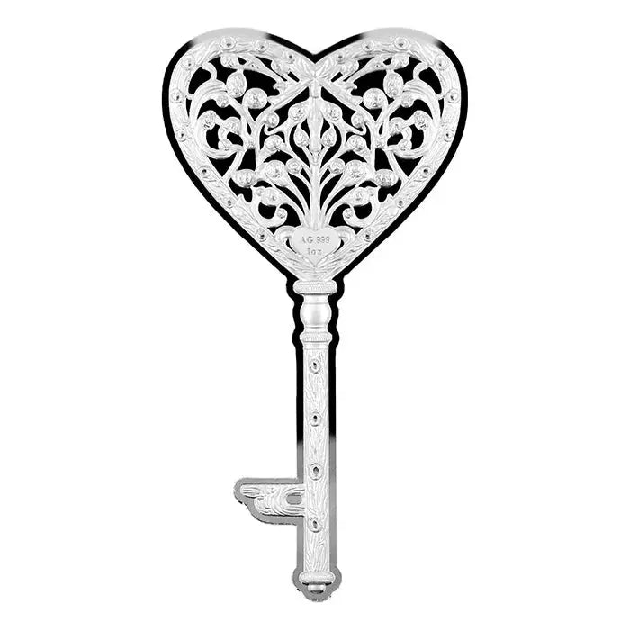 Key of Love High Relief Silver 1 oz (ounce) ABConcept Gold Store AE