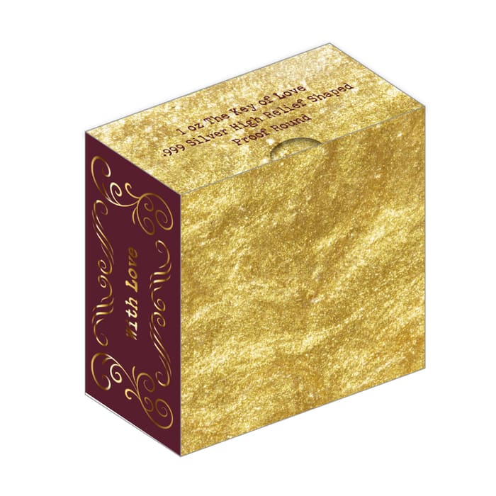 Key of Love High Relief Silver 1 oz (ounce)