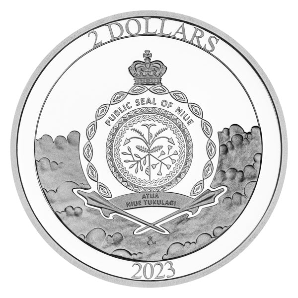 Aviation Above the Clouds 2023 Reverse Proof Silver 1 oz (ounce) coin