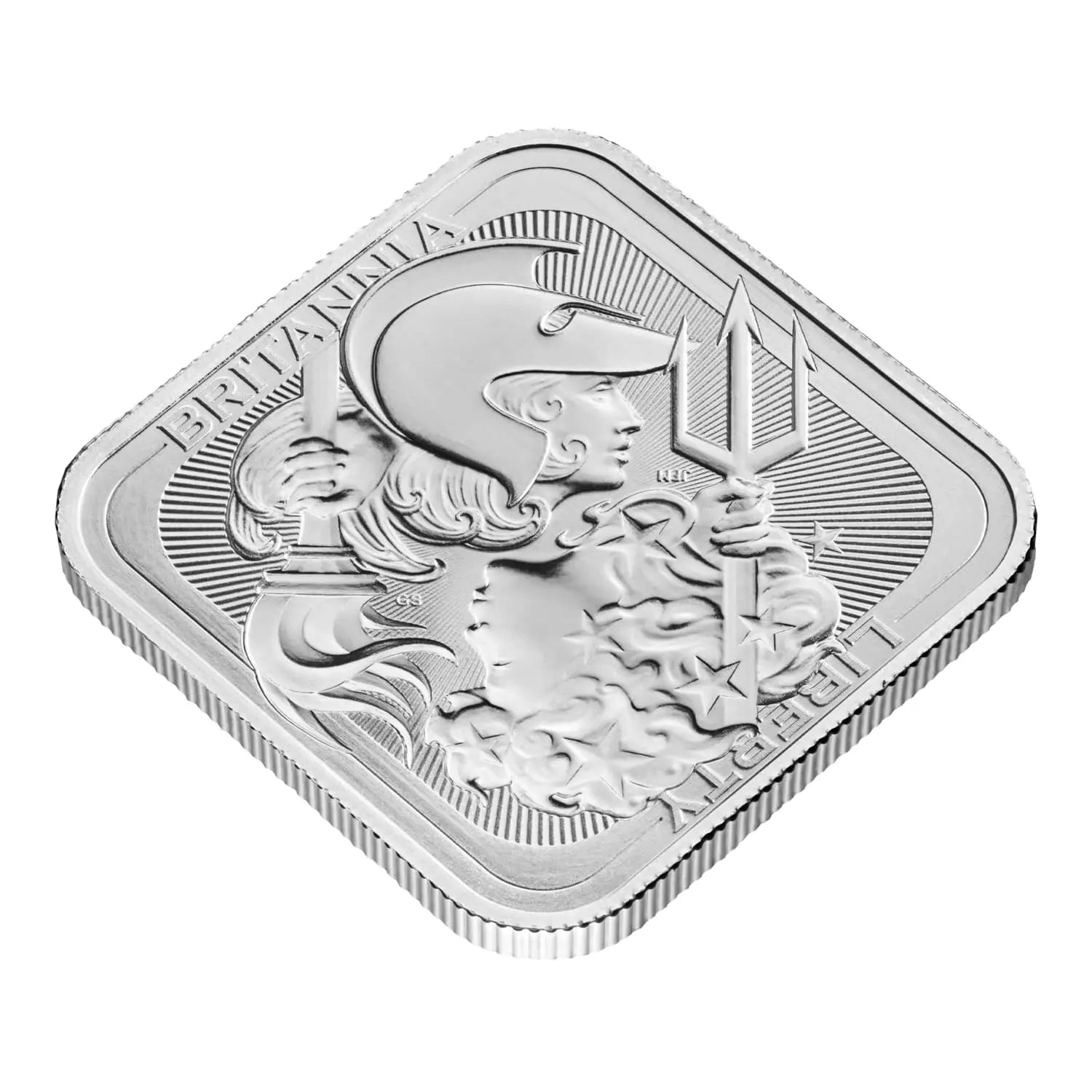 Great Britain Britannia and Liberty Silver 1 oz (ounce) Bar The Royal Mint