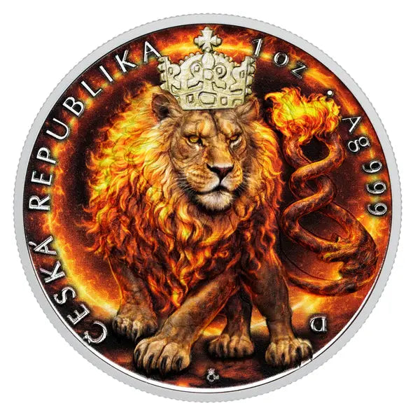 Czech Lion 2026 Color Proof Silver 1 oz (ounce) coin The Czech Mint