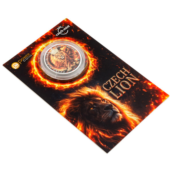 Czech Lion 2026 Color Proof Silver 1 oz (ounce) coin