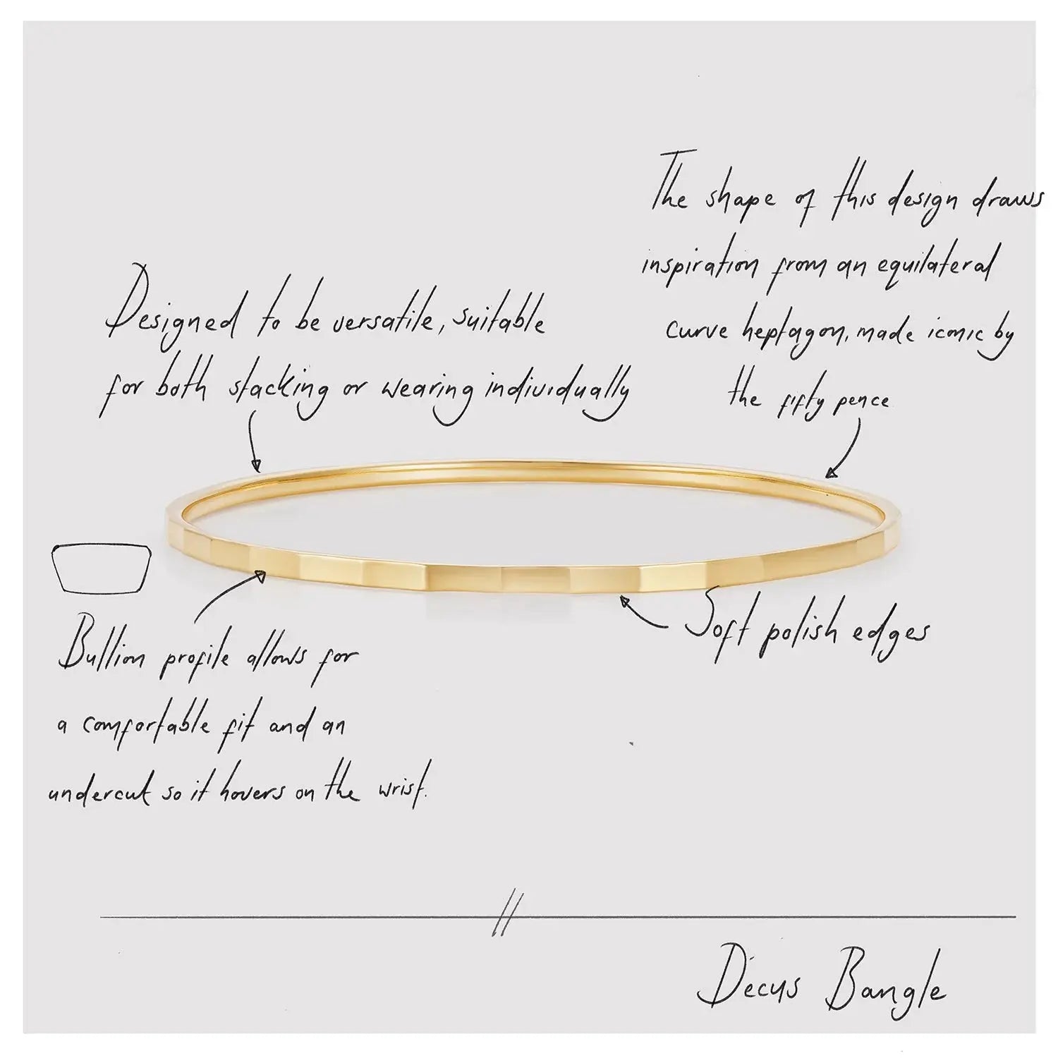 886 Decus Bangle Bracelet in Sterling Silver 886 The Royal Mint