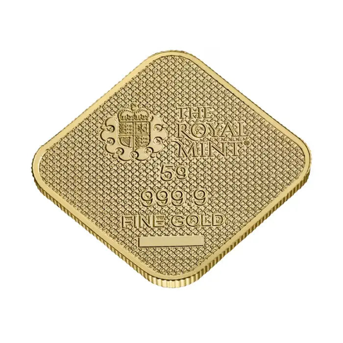 Great Britain Queen's Beasts Completer 2025 Gold 5 gram Bar The Royal Mint