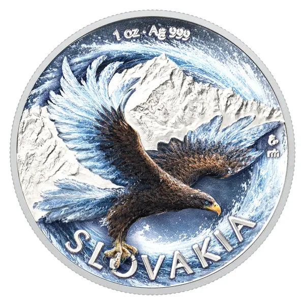Slovak Eagle 2026 Color Proof Silver 1 oz (ounce) coin The Czech Mint