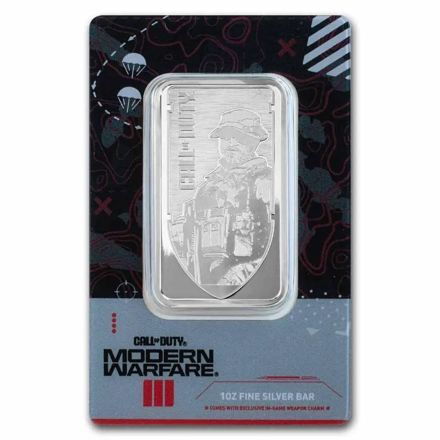 PAMP Suisse Call of Duty MWIII Proof-Like Silver 1 oz (ounce) Bar PAMP Suisse