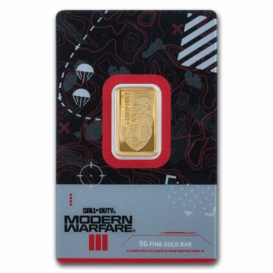 PAMP Suisse Call of Duty MWIII Proof-Like Gold 5 gram Bar PAMP Suisse