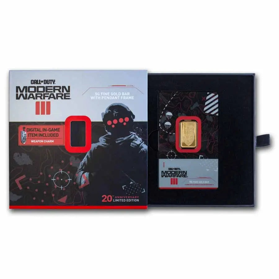 PAMP Suisse Call of Duty MWIII Proof-Like Gold 5 gram Bar PAMP Suisse