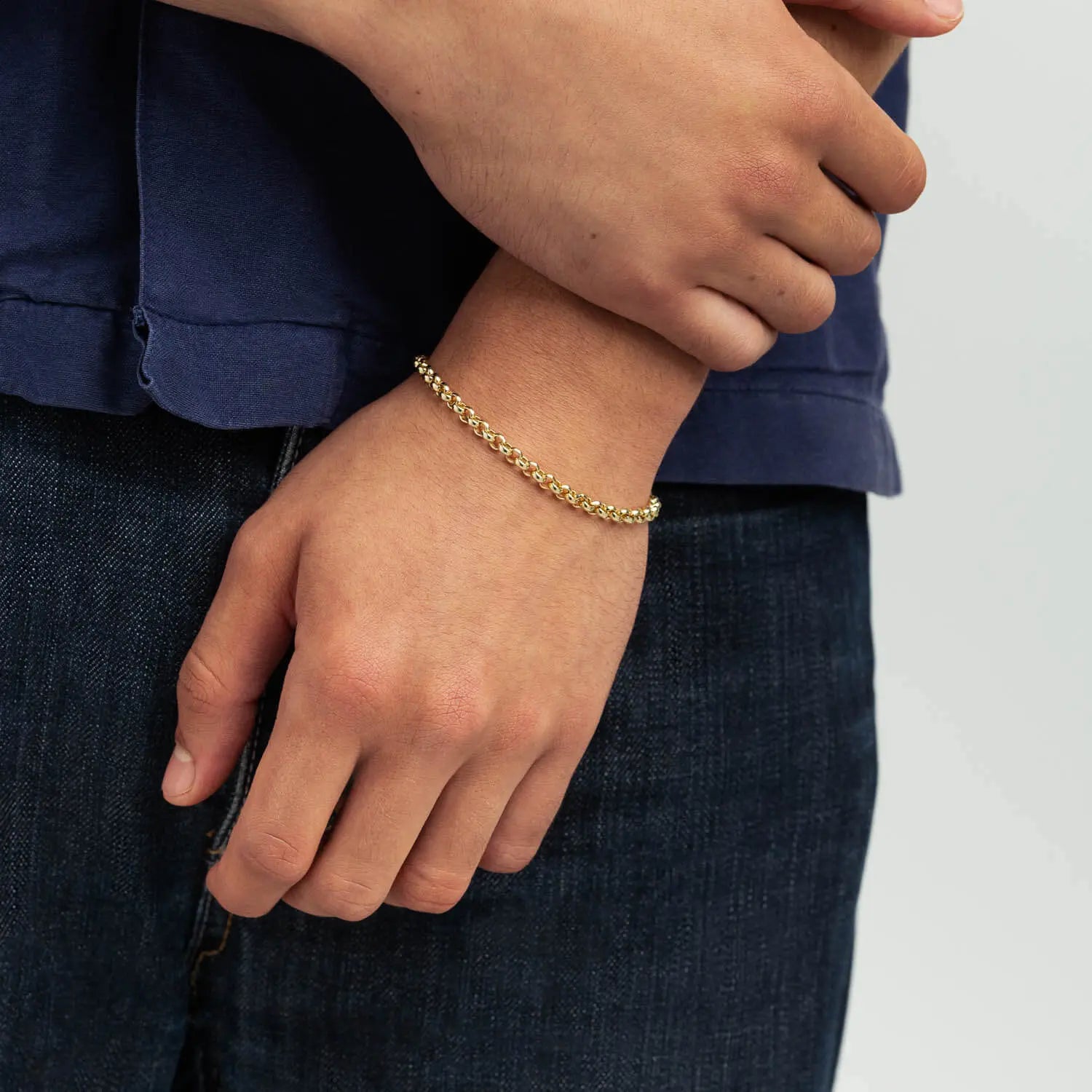 886 Belcher Chain Bracelet in 18ct Yellow Gold 886 The Royal Mint