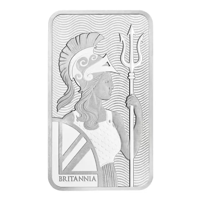 Great Britain Britannia Silver 100 gram Bar The Royal Mint