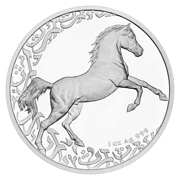 Treasures of the Gulf: The Horse 2024 Limited Proof Silver 1 oz (ounce) coin The Czech Mint
