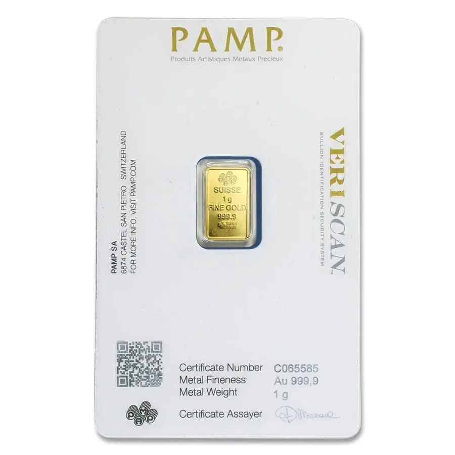 PAMP Suisse Gold 1 gram PAMP Suisse
