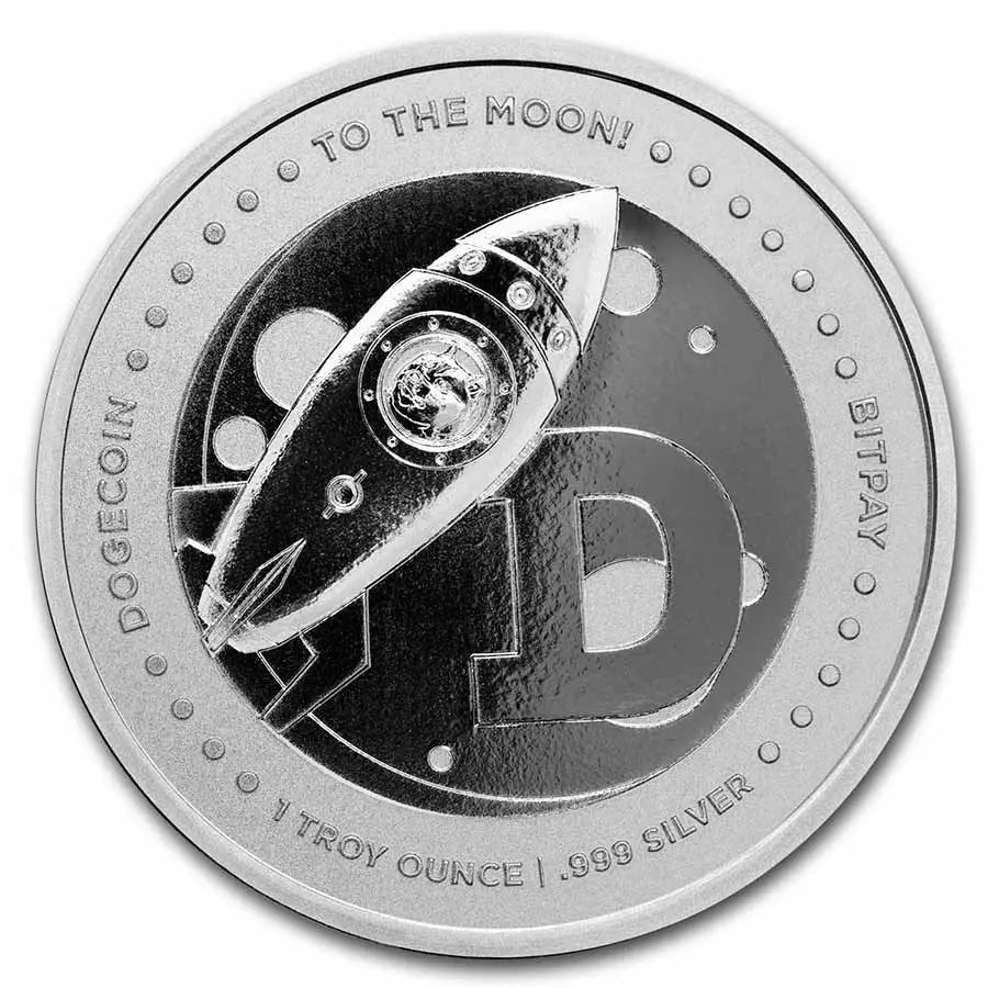 BitPay Dogecoin Silver 1 oz (ounce) ABConcept Gold Store AE