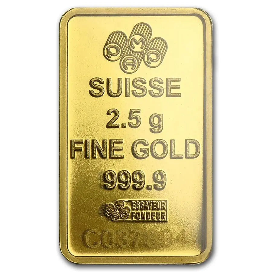 PAMP Suisse Gold 2.5 gram PAMP Suisse
