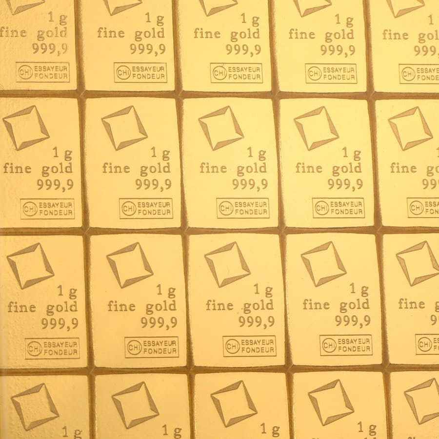 Valcambi Gold 20 x 1 gram CombiBar