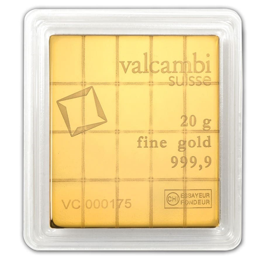 Valcambi Gold 20 x 1 gram CombiBar