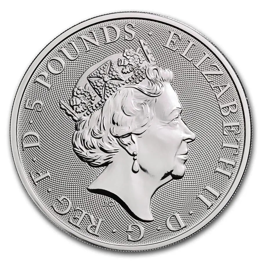 Great Britain Queen's White Horse Silver 2 oz (ounce) coin The Royal Mint
