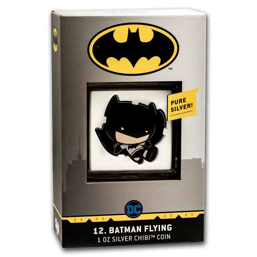 Batman Flying Silver 1 oz (ounce)