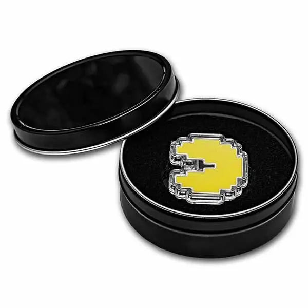 Pac Man Colorized Silver 1 oz (ounce) ABConcept Gold Store AE