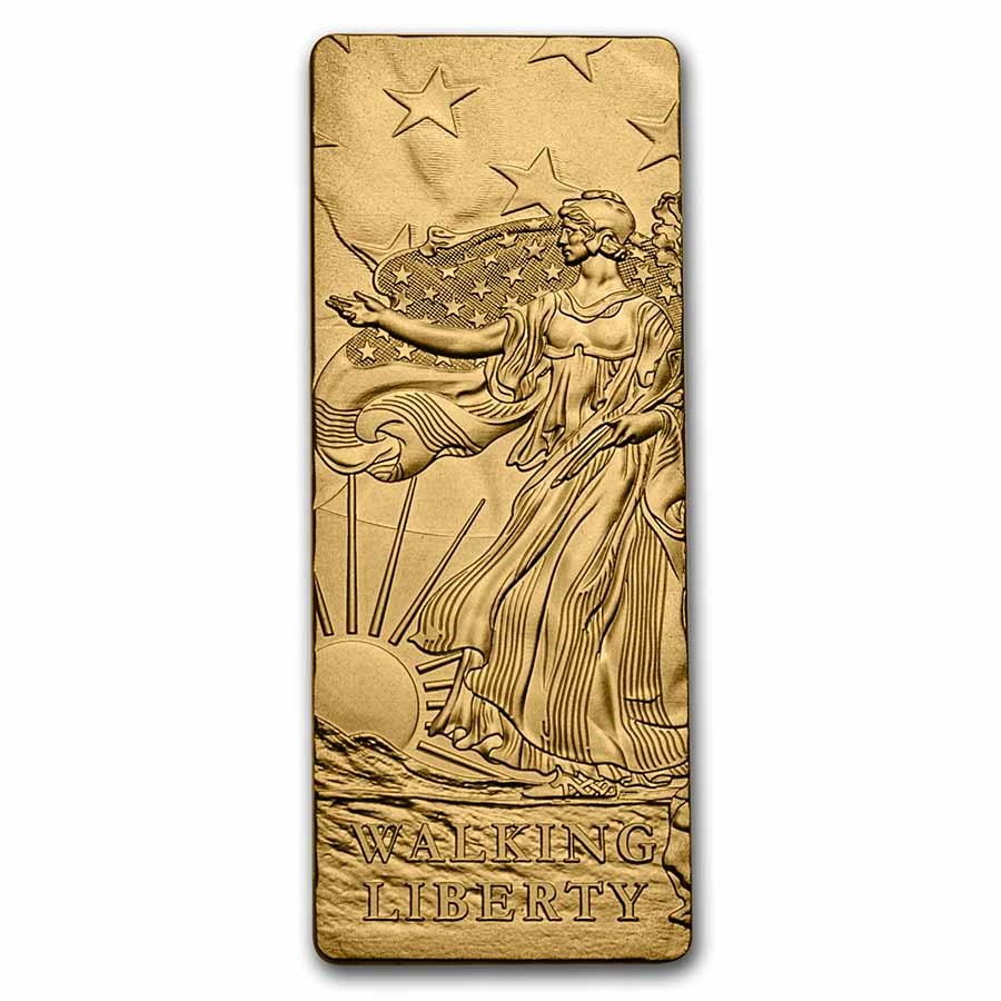 Barbados The Lady Liberty Silver 4 oz (ounce) Gold-Gilded