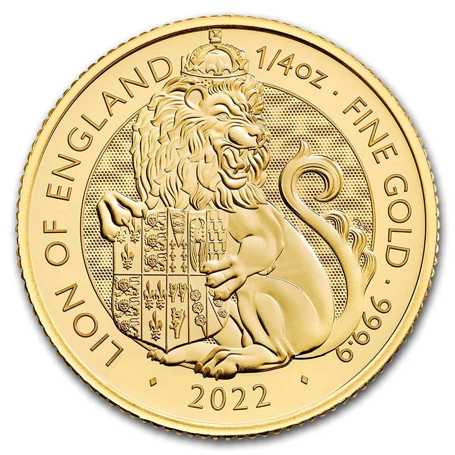 Great Britain Queen's Tudor Beasts Gold 1/4 oz (ounce) coin