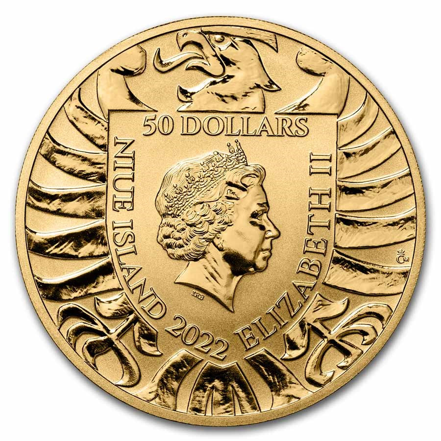 Czech Lion 2022 Gold 1 oz (ounce) coin Reverse Proof