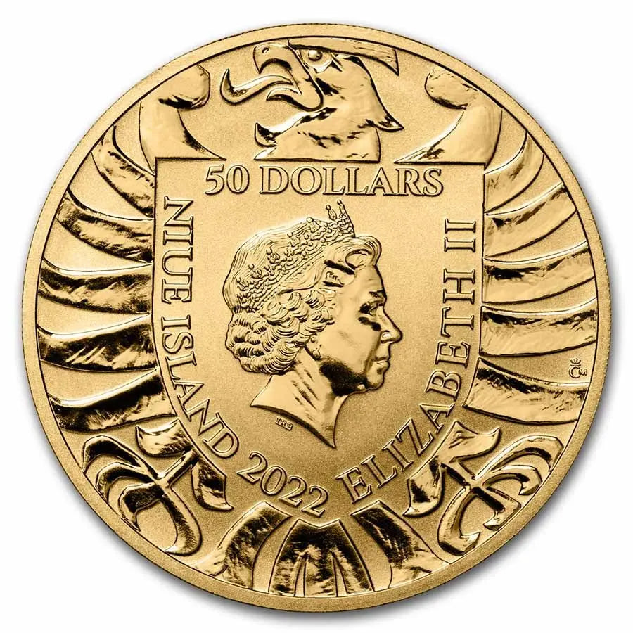 Czech Lion 2022 Gold 1 oz (ounce) coin Reverse Proof The Czech Mint