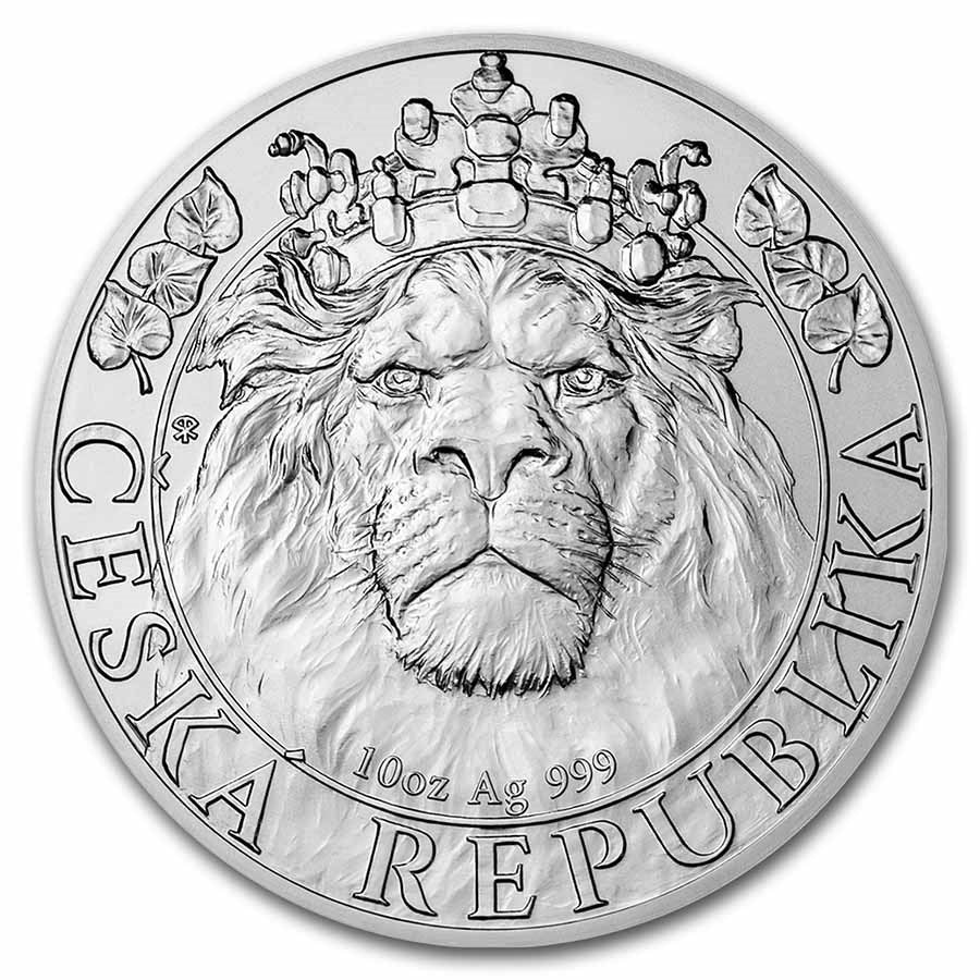 Czech Lion Silver 10 oz (ounce) coin